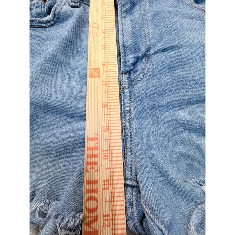 Levi's High Rise Shorts Women 31 Denim Cut Off Frayed Hem Stretch Distressed - Picture 9 of 10